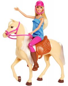 Mattel FXH13 - Barbie Bambola con Cavallo