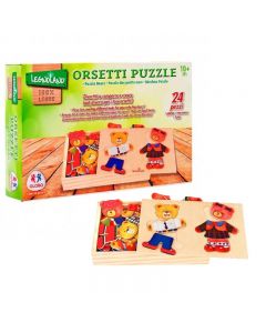 Legnoland Puzzle Coppia Orsetti