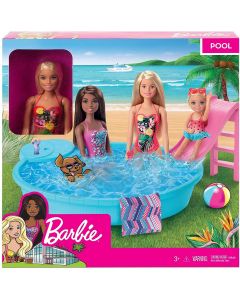 Barbie Playset Bambola Con Piscina - GHL91