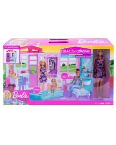 Barbie Casa Portatile con Bambola FXG55